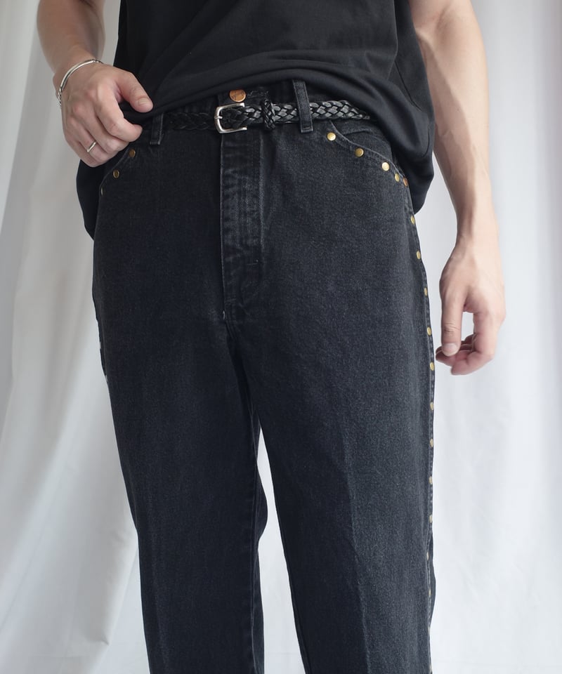 Wrangler Studded Black Denim -7 | DAMAGEDONE 2nd