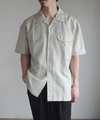 KATHARINE HAMNETT Linen Cotton Open collar Shirt -3