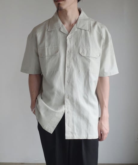 KATHARINE HAMNETT Linen Cotton Open collar Shirt -3