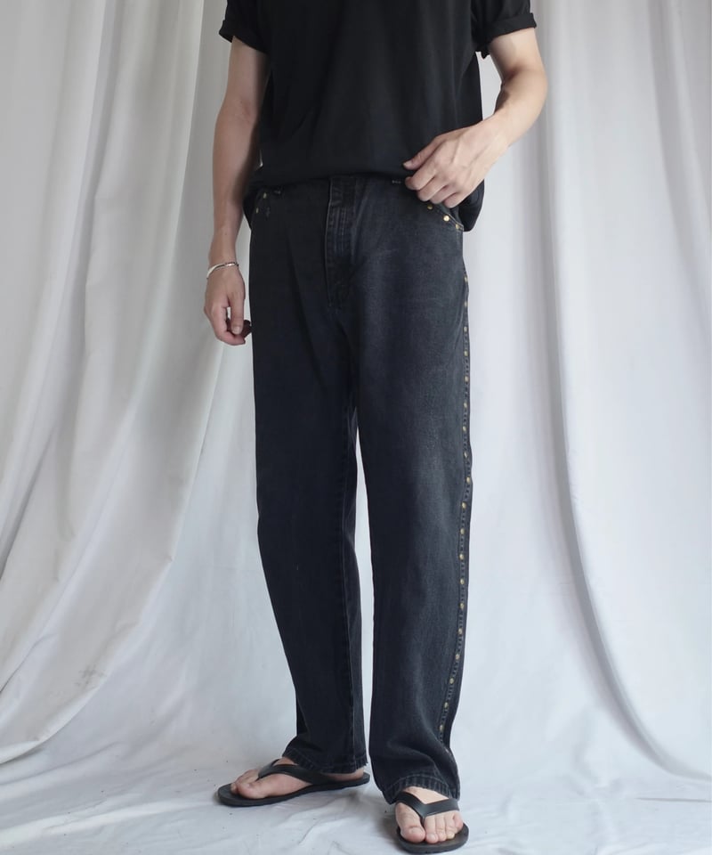 Wrangler Studded Black Denim -9 | DAMAGEDONE 2nd