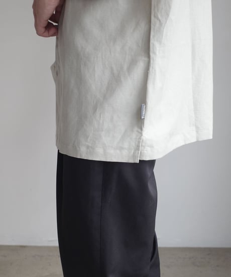 KATHARINE HAMNETT Linen Cotton Open collar Shirt -3