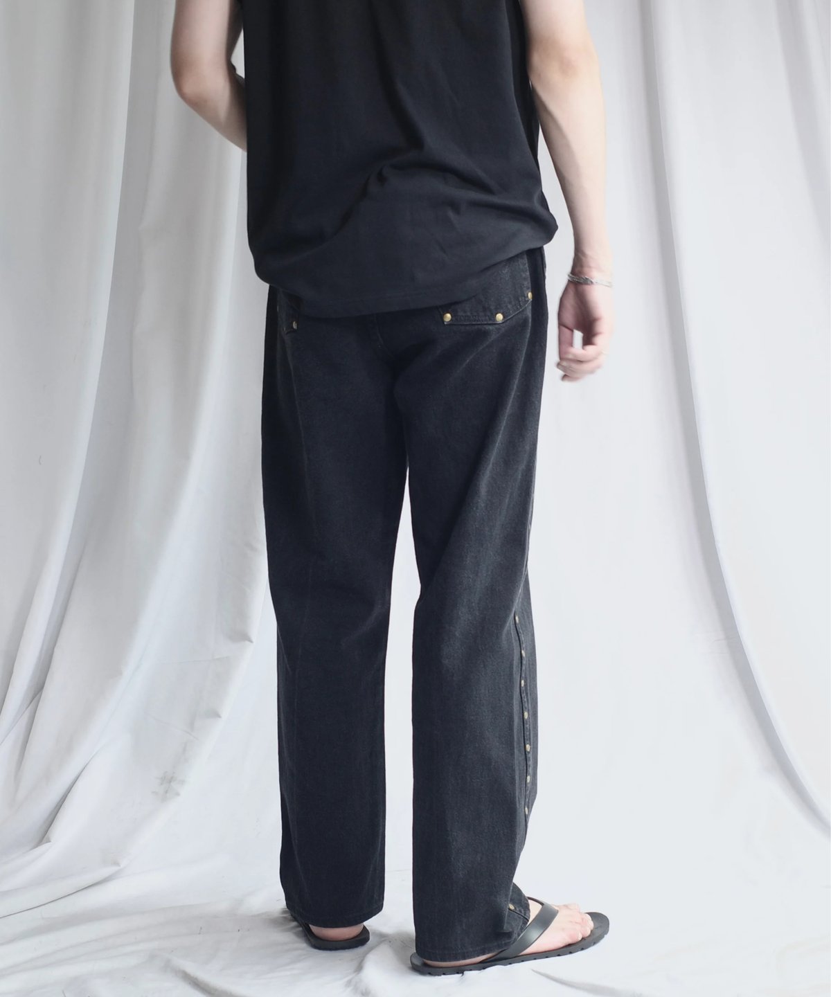 Wrangler Studded Black Denim -1 Made in USA | D
