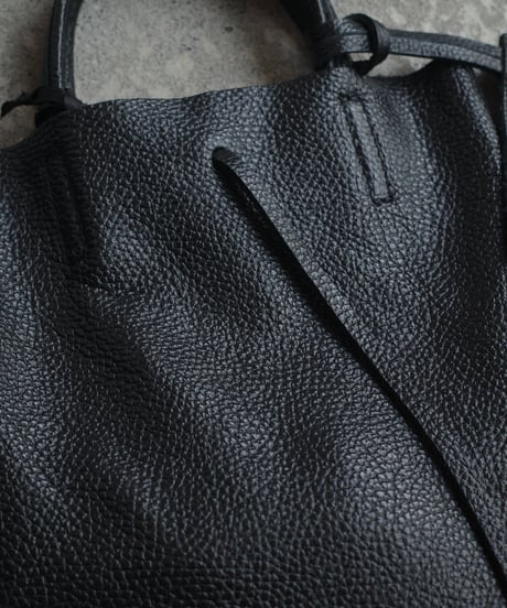 MARLON FIRENZE Calf Leather Mini Shopper Bag - Nero