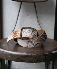 Various Python Pattern Leather Belt -5