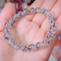 ✨ ブラックトルマリンルチルクォーツ♡ブレスレット ✨内径16cm以下サイズ変更承ります♡