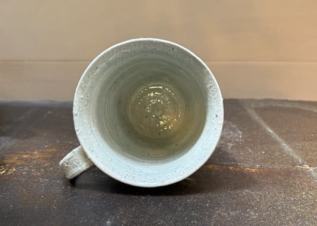松尾三希子　半磁器色絵緑のマグB2