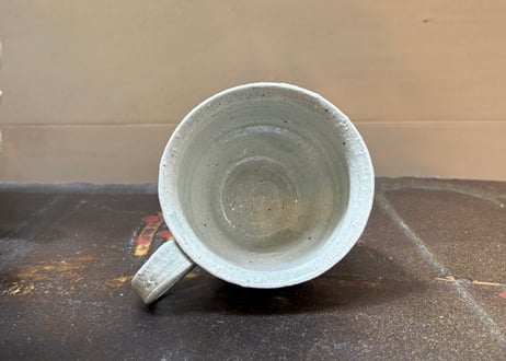 松尾三希子　半磁器色絵緑のマグB1