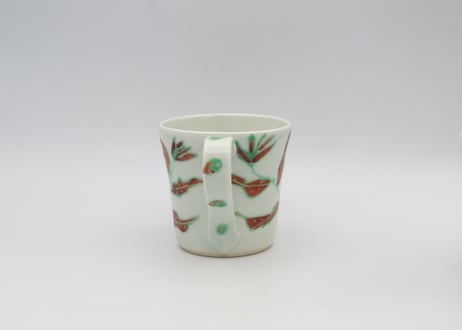 古川章蔵　色絵磁器花紋A1