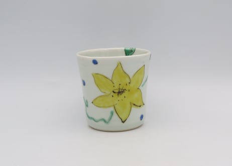 古川章蔵　染付磁器花紋E2