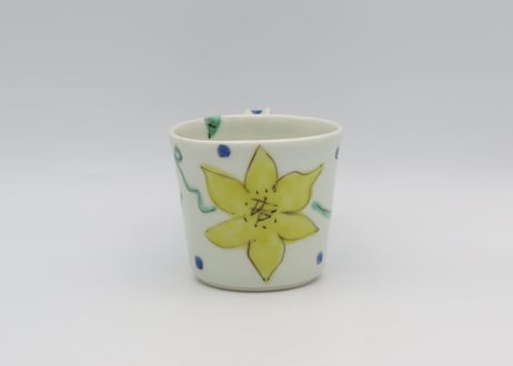 古川章蔵　染付磁器花紋E1