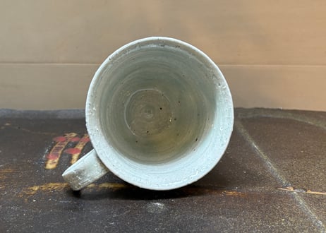 松尾三希子　半磁器色絵ピンクのマグA2