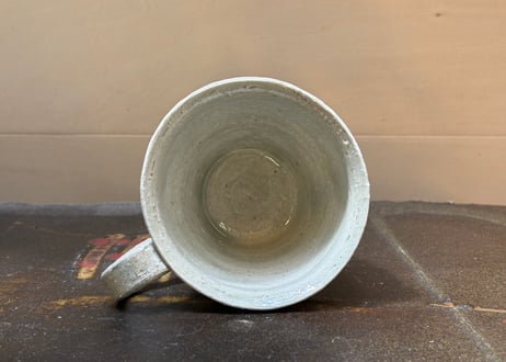 松尾三希子　半磁器色絵緑のマグB4