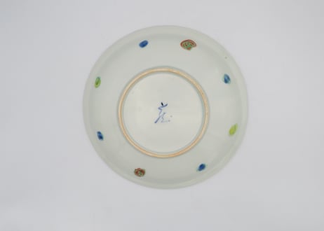 古川章蔵　色絵磁器20cm花紋鉢