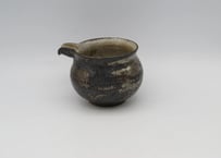 渡辺信史　w5黒釉薬片口