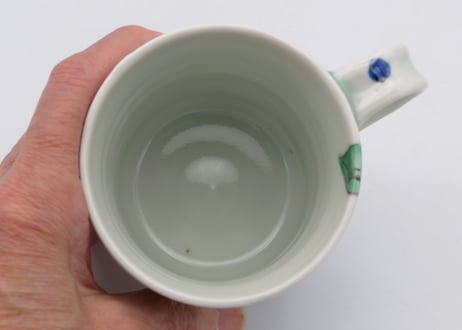 古川章蔵　染付磁器花紋E2