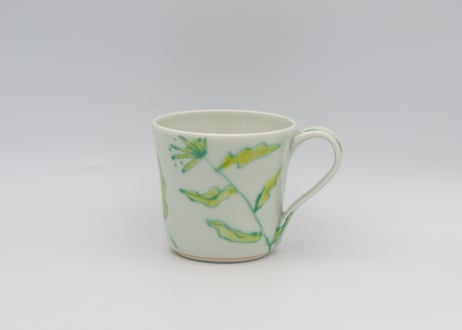 古川章蔵　色絵磁器花紋B