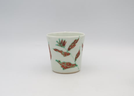 古川章蔵　色絵磁器花紋A1
