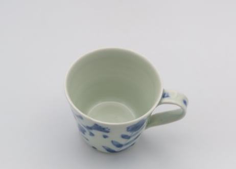 古川章蔵　染付磁器花紋G