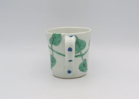 古川章蔵　染付磁器花紋E2