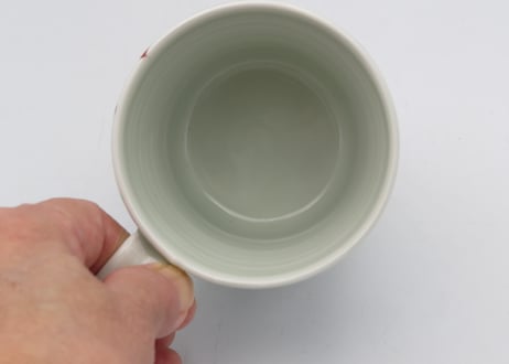 古川章蔵　色絵磁器花紋D2