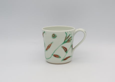 古川章蔵　色絵磁器花紋A2