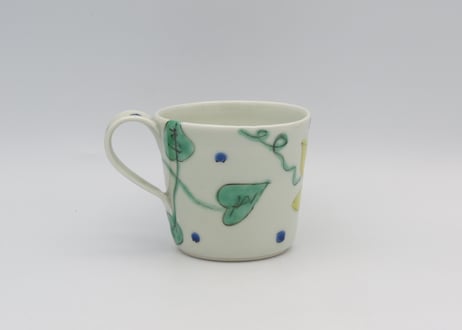 古川章蔵　染付磁器花紋E1