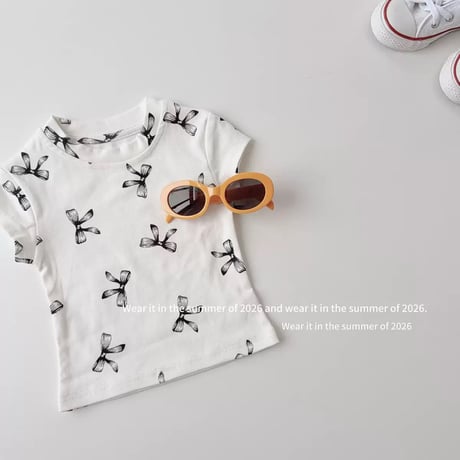 リボン柄 Tシャツ