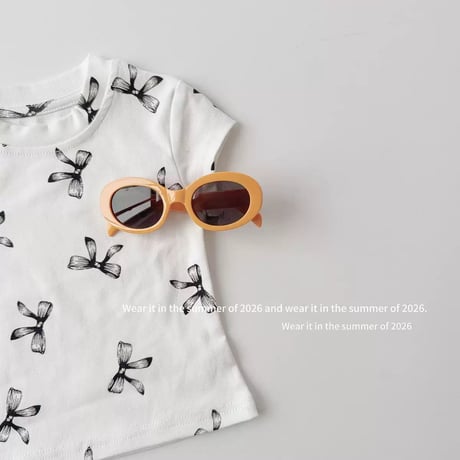 リボン柄 Tシャツ