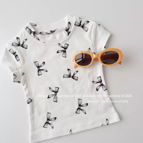 リボン柄 Tシャツ