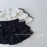 サイドラインティアードフリルスカパン