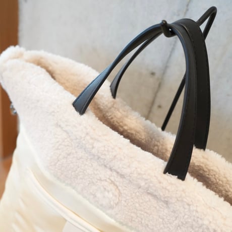 reversible moco tote bag