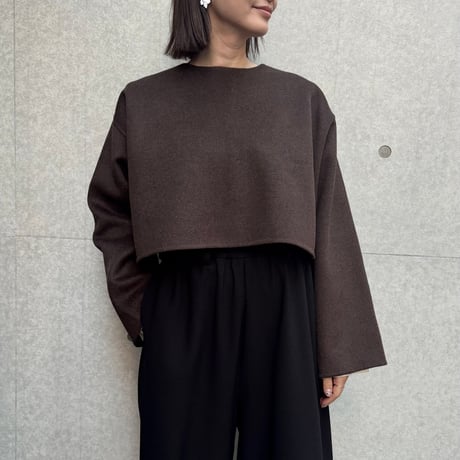 wool rever poncho