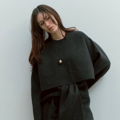 wool rever poncho