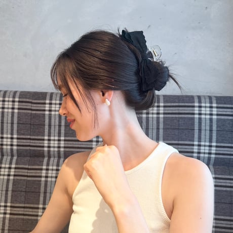 cotton lace ribbon clip
