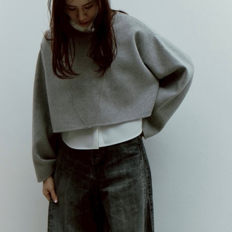 wool rever poncho