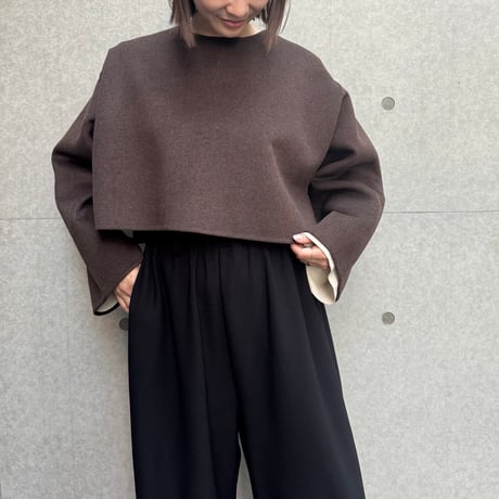 wool rever poncho