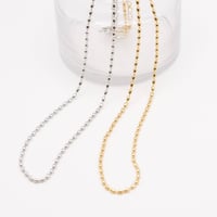 grain long necklace