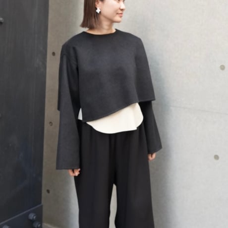 wool rever poncho