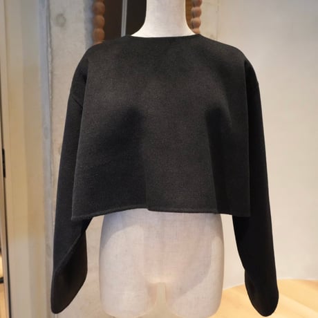 wool rever poncho