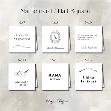HALF square / WHITE