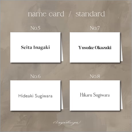name card  /  standard