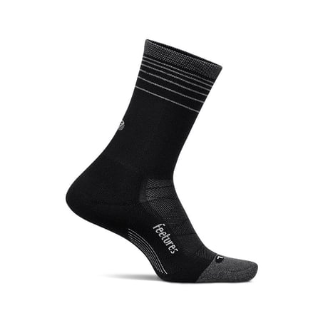 【Feetures】ELITE LIGHT CUSHION MINI CREW BlackFlash