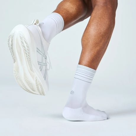 【Feetures】ELITE LIGHT CUSHION MINI CREW WhiteFlash