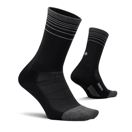 【Feetures】ELITE LIGHT CUSHION MINI CREW BlackFlash