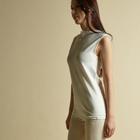 COTTON SILK SEKKETSU TANKTOP【IVORY】