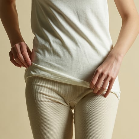 COTTON SILK SEKKETSU TANKTOP【IVORY】