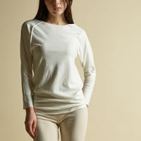 COTTON SILK SEKKETSU LONG-SLEEVE【IVORY】