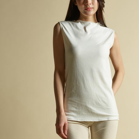 COTTON SILK SEKKETSU TANKTOP【IVORY】