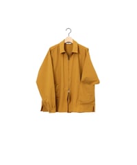 NYLON zip park shirts / amn-SH-058 / Gold