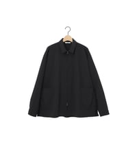 NYLON zip park shirts / amn-SH-058 / Black